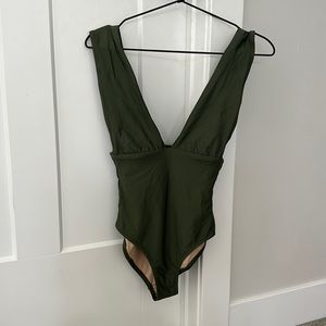 J Crew V-Neck One Piece Swimsuit